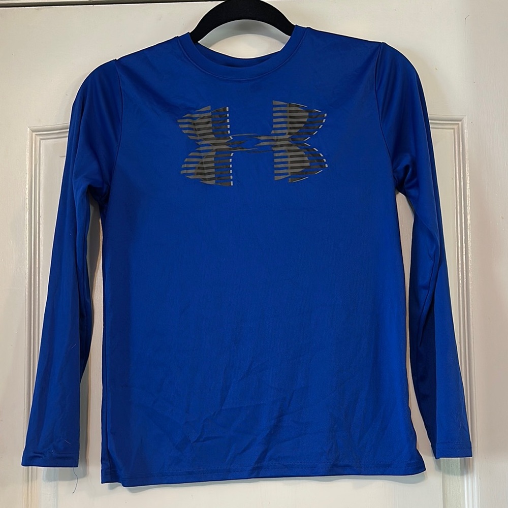 Under Armour Blue Long Sleeve Athletic Tee